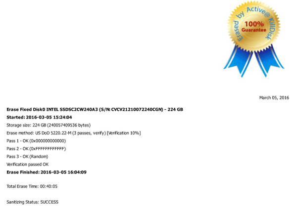KillDisk certificate