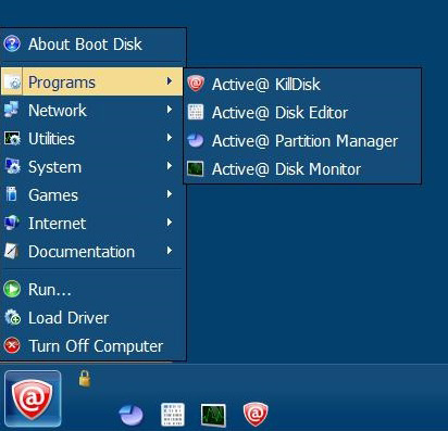 Boot Disk Creator menu