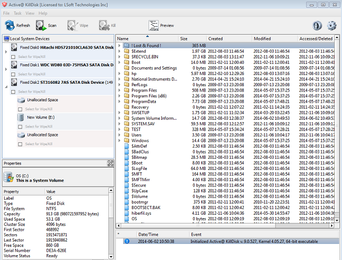 To preview the files in a logical disk